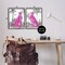 Stupell Industries Neon Pink Leopard 2pc Framed Giclee Set By Melissa Wang